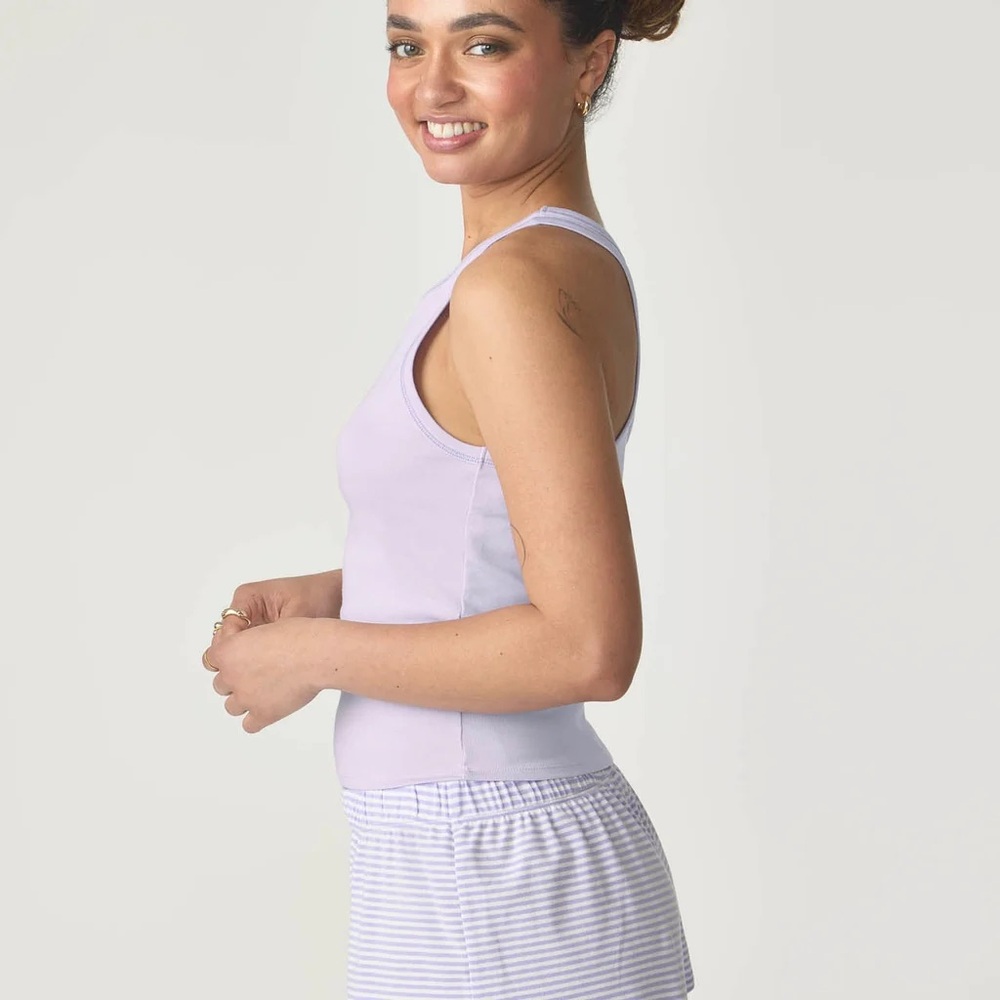 NWT Florence By Mills Ribbed Racerback Tank - Picture 7 of 7